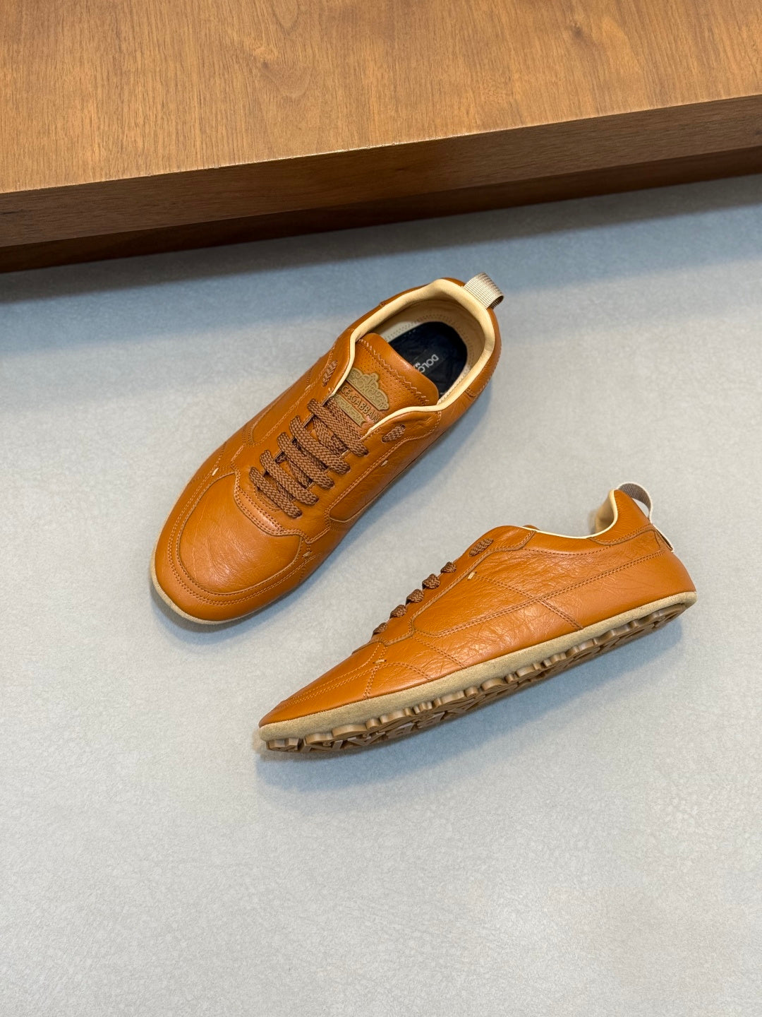 Dolce & Gabbana DG Men's Calfskin & Satin Casual Sneakers