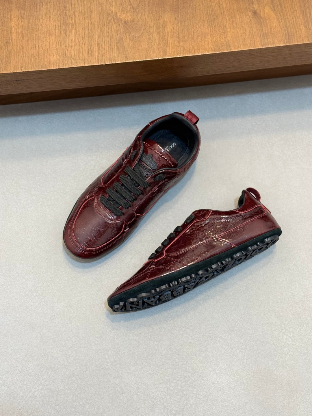 Dolce & Gabbana DG Men's Calfskin & Satin Casual Sneakers