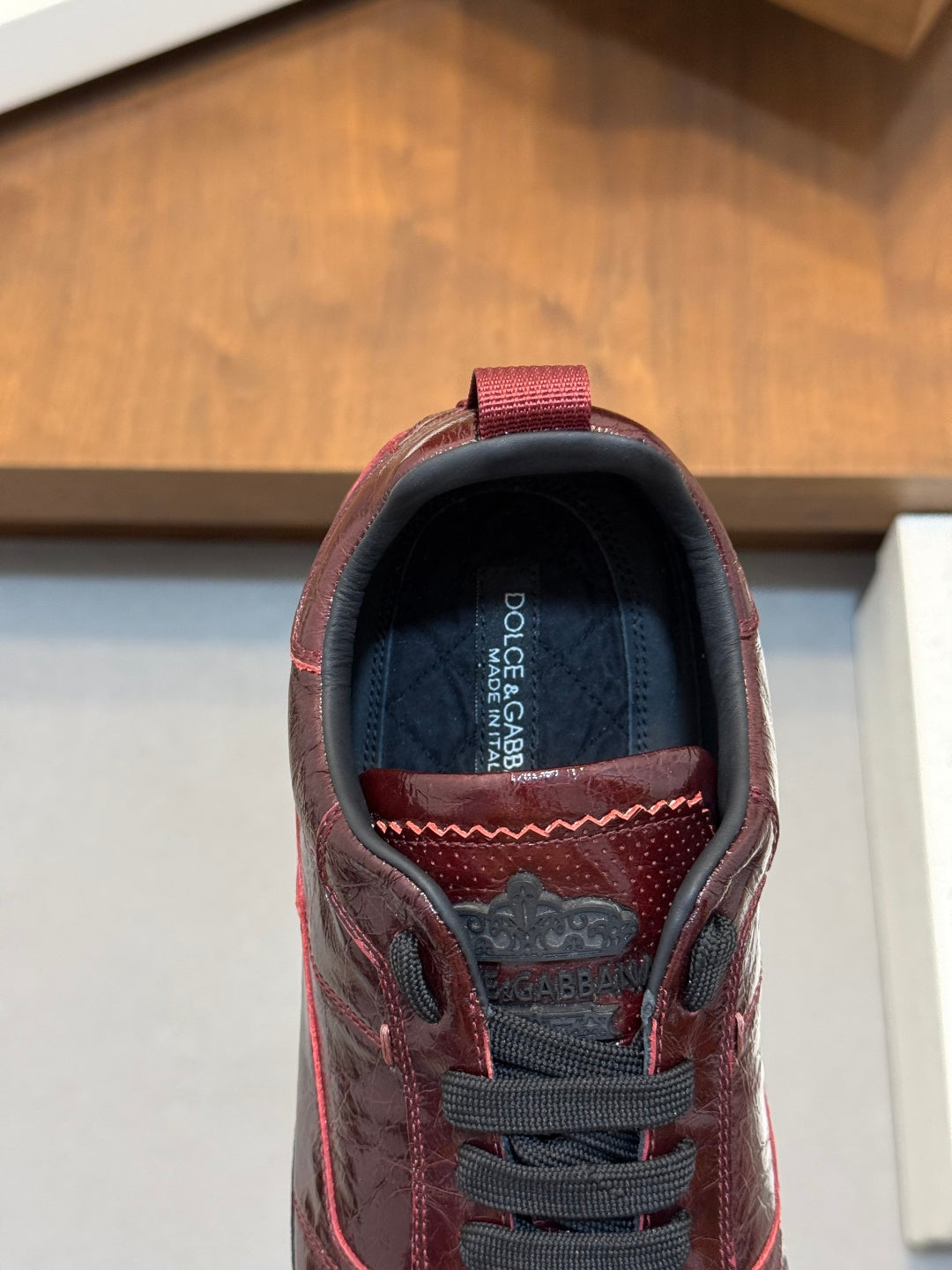 Dolce & Gabbana DG Men's Calfskin & Satin Casual Sneakers