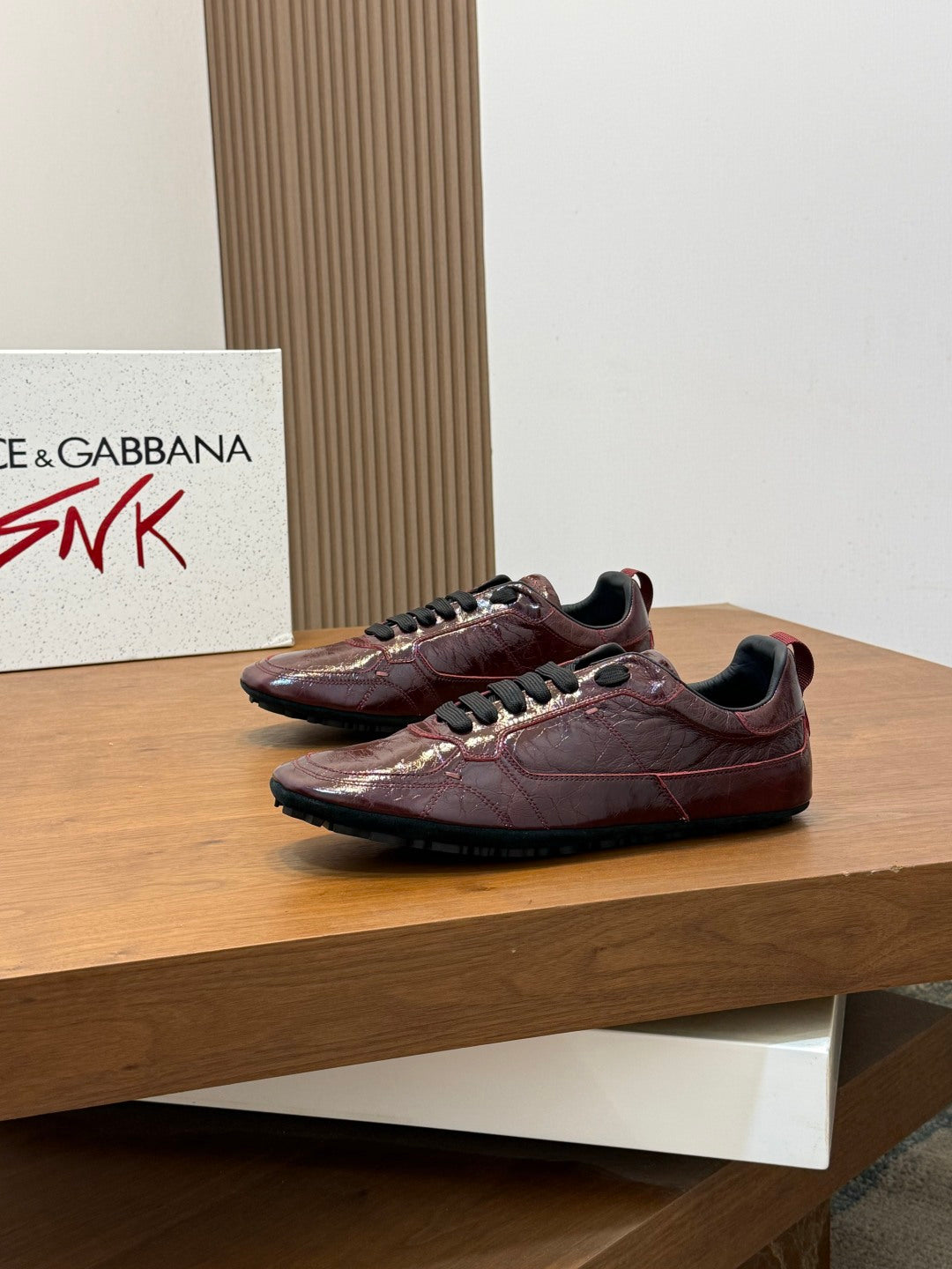 Dolce & Gabbana DG Men's Calfskin & Satin Casual Sneakers