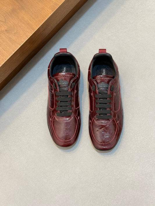Dolce & Gabbana DG Men's Calfskin & Satin Casual Sneakers