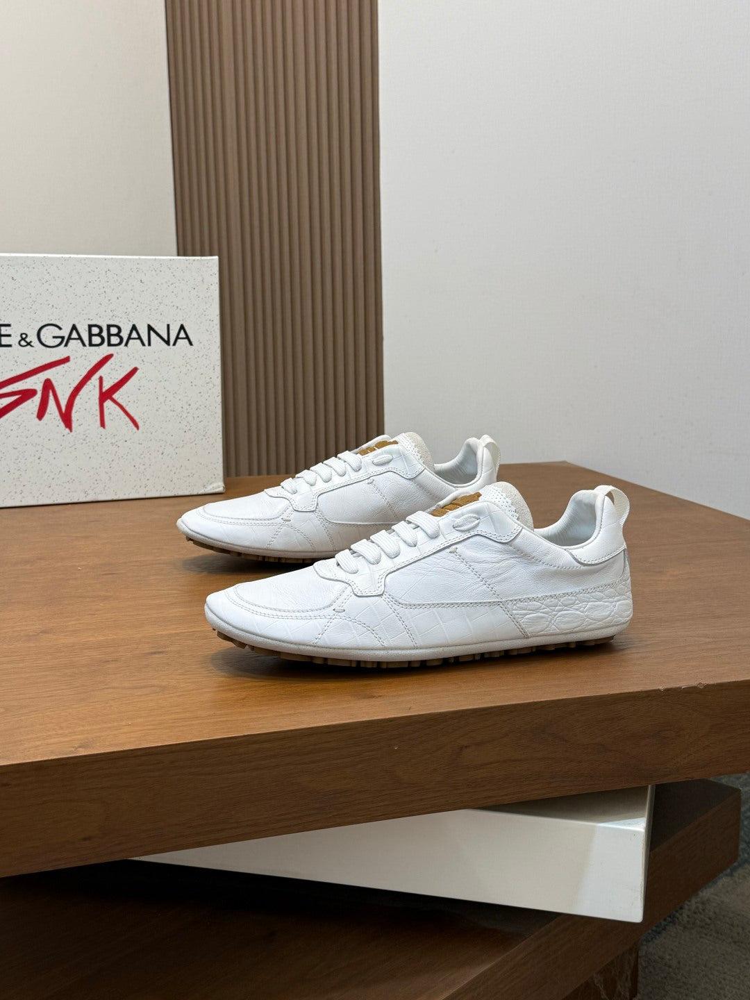 Dolce & Gabbana DG Men's Calfskin & Satin Casual Sneakers