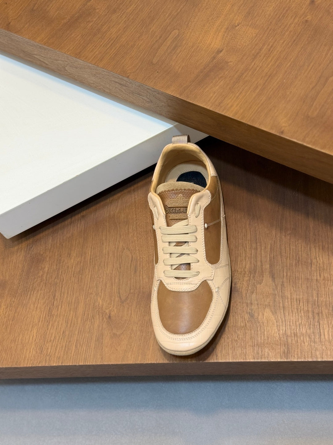 Dolce & Gabbana DG Men's Calfskin & Satin Casual Sneakers