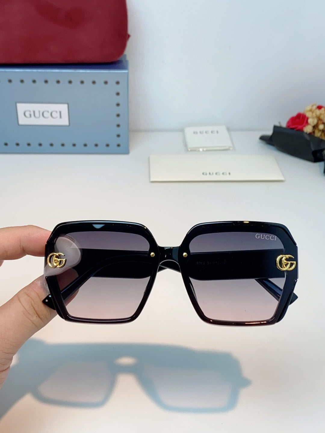 gold floral fashion accessory for women - alternate angle view 5