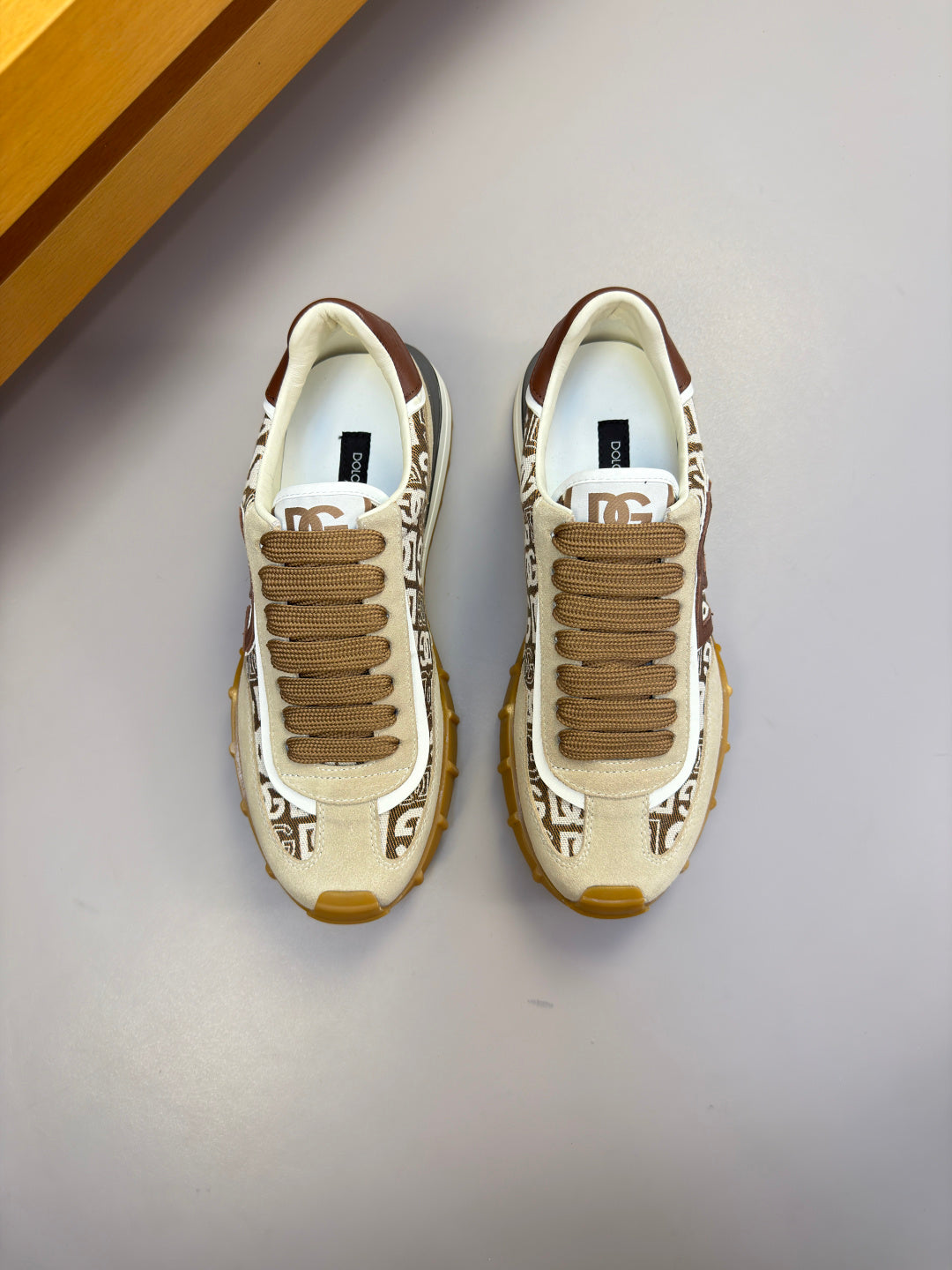 Dolce & Gabbana DG Logo Casual Sneakers in Nappa Calfskin