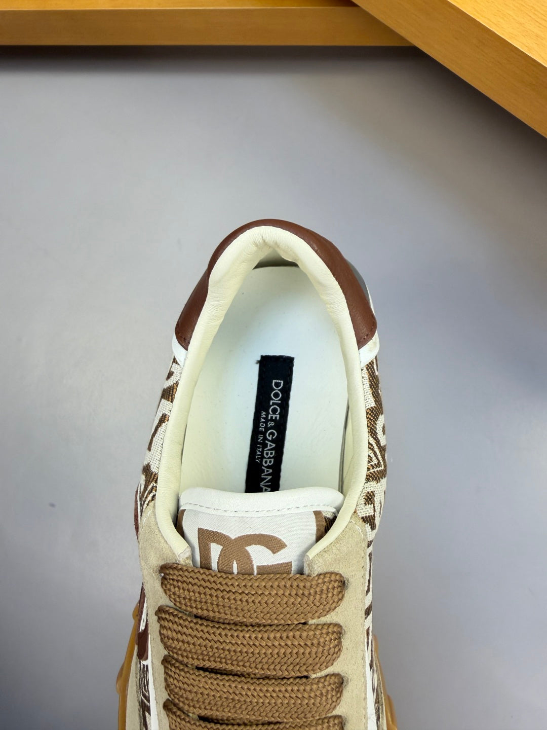 Dolce & Gabbana DG Logo Casual Sneakers in Nappa Calfskin