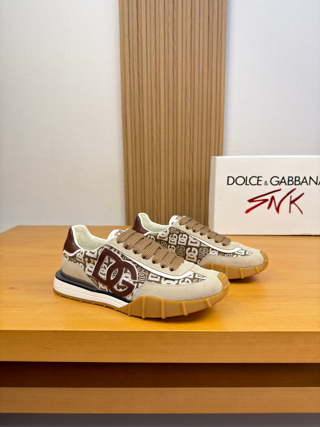 Dolce & Gabbana DG Logo Casual Sneakers in Nappa Calfskin