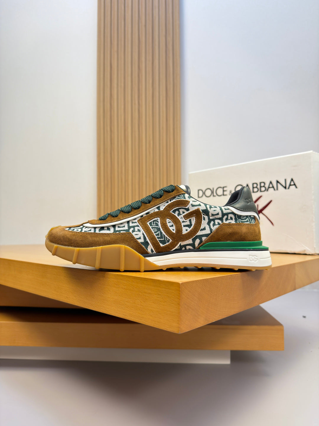 Dolce & Gabbana DG Logo Casual Sneakers in Nappa Calfskin