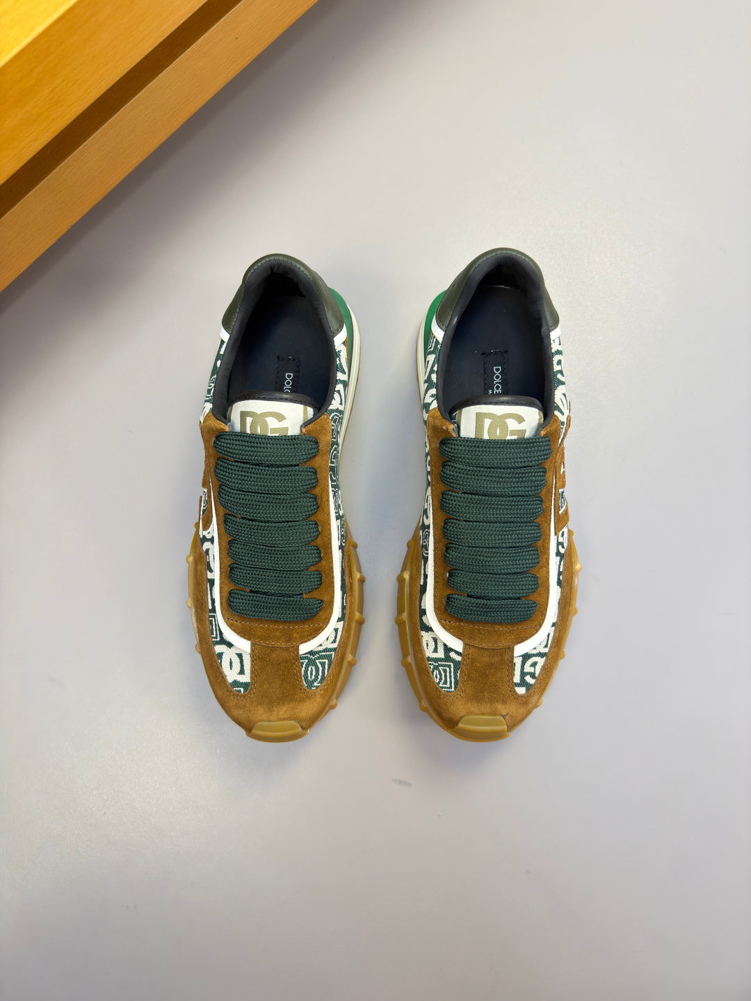 Dolce & Gabbana DG Logo Casual Sneakers in Nappa Calfskin