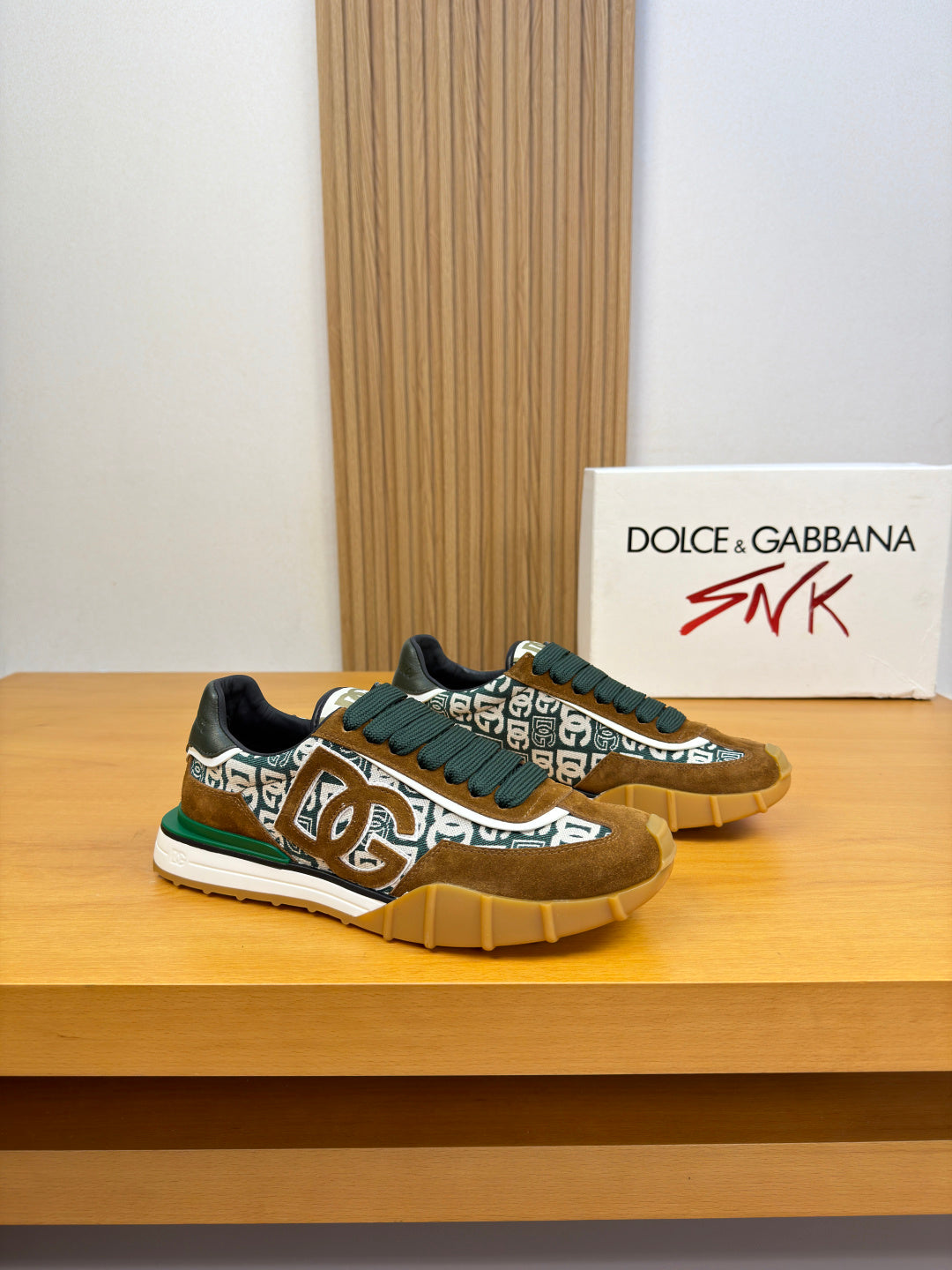 Dolce & Gabbana DG Logo Casual Sneakers in Nappa Calfskin