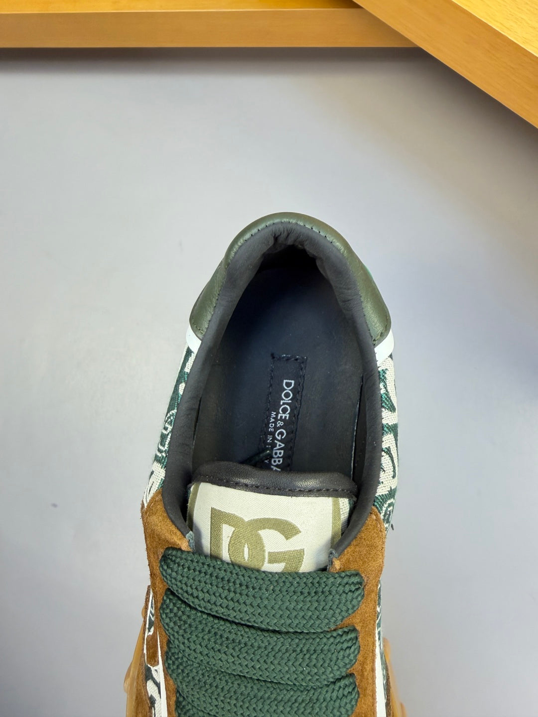Dolce & Gabbana DG Logo Casual Sneakers in Nappa Calfskin