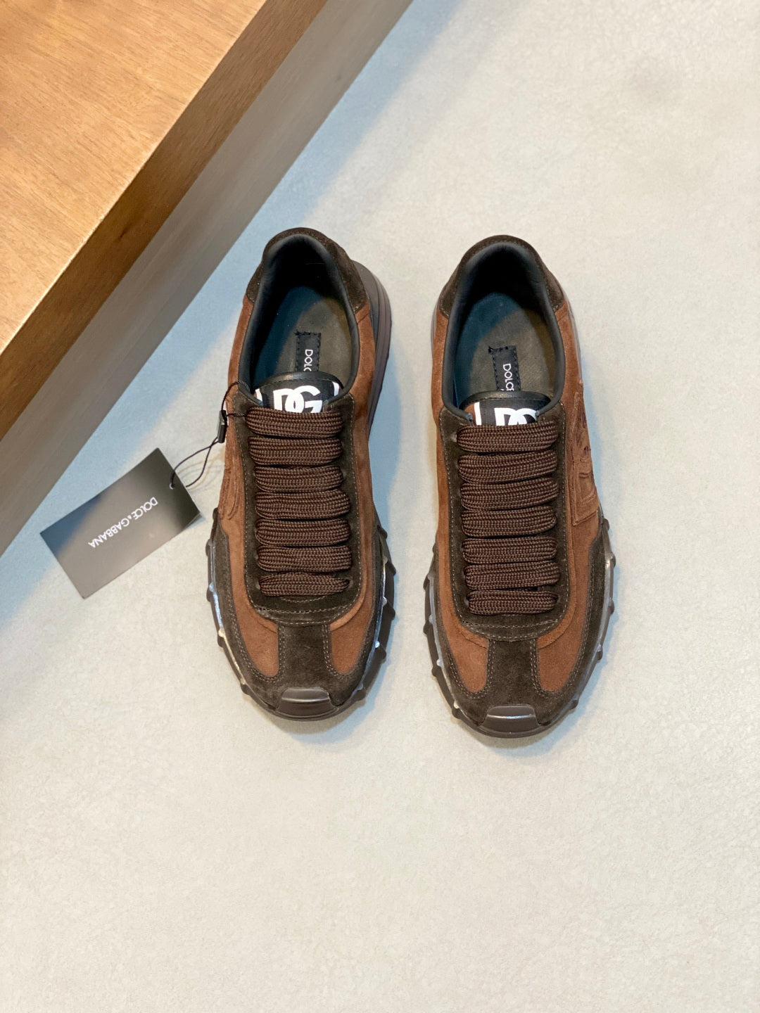 Dolce & Gabbana DG Premium Men's Mixed-Material Casual Sneakers