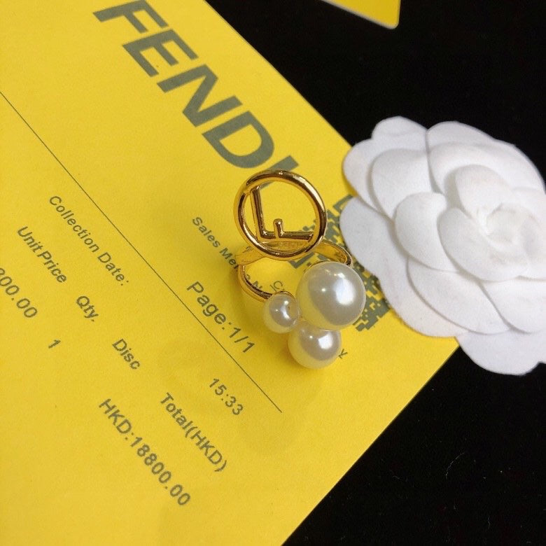 yellow brass heart Ring for women - product detail view