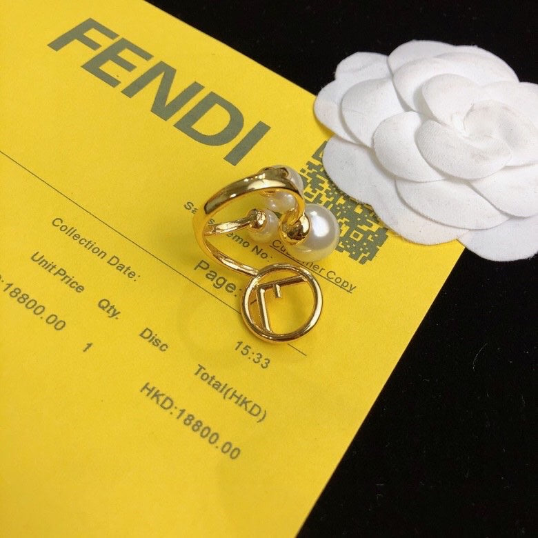 yellow brass heart Ring for women - alternate angle view 2