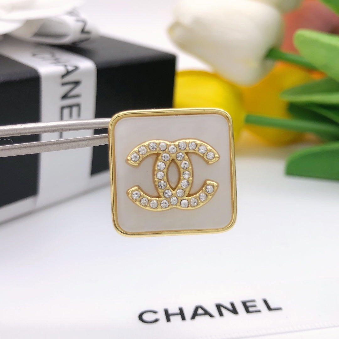 white Stud Earrings for unisex couple - alternate angle view 9