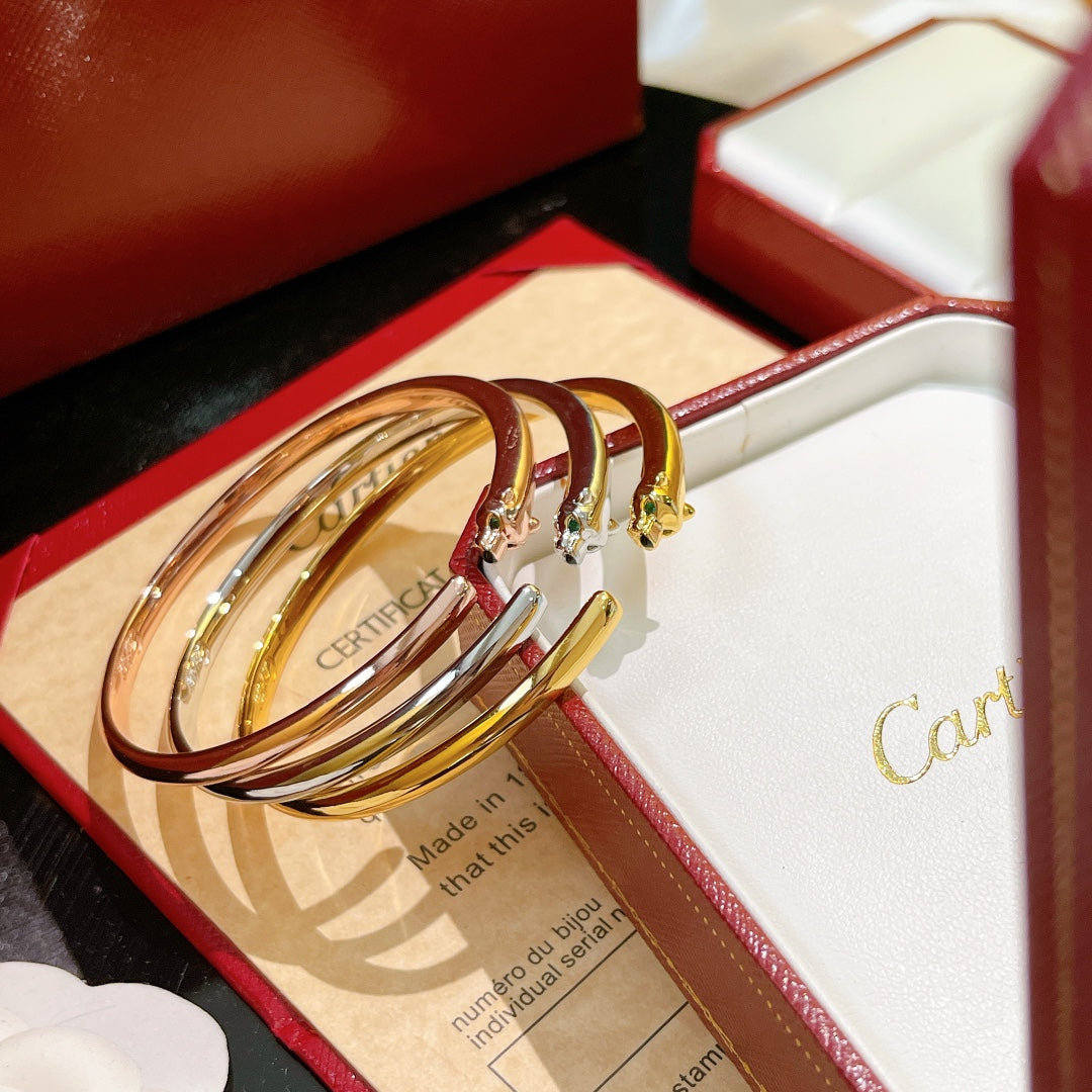 rose gold rose Bangle for women - product detail view