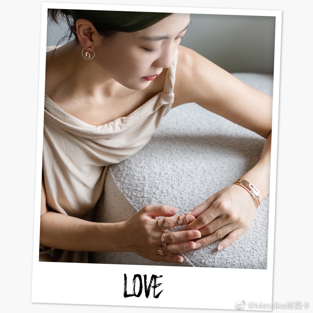 gold crystal elegant Stud Earrings for women - alternate angle view 6