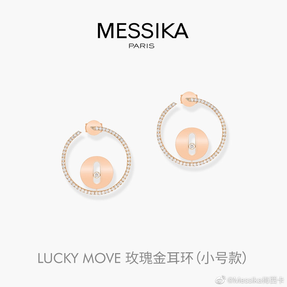 gold crystal elegant Stud Earrings for women - alternate angle view 3