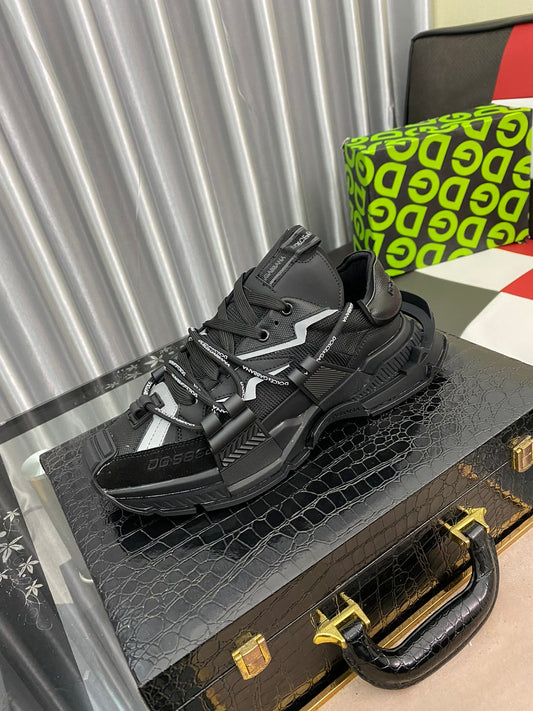 Dolce & Gabbana DG Heavy-Craft Calfskin Sneakers with 5D Accents