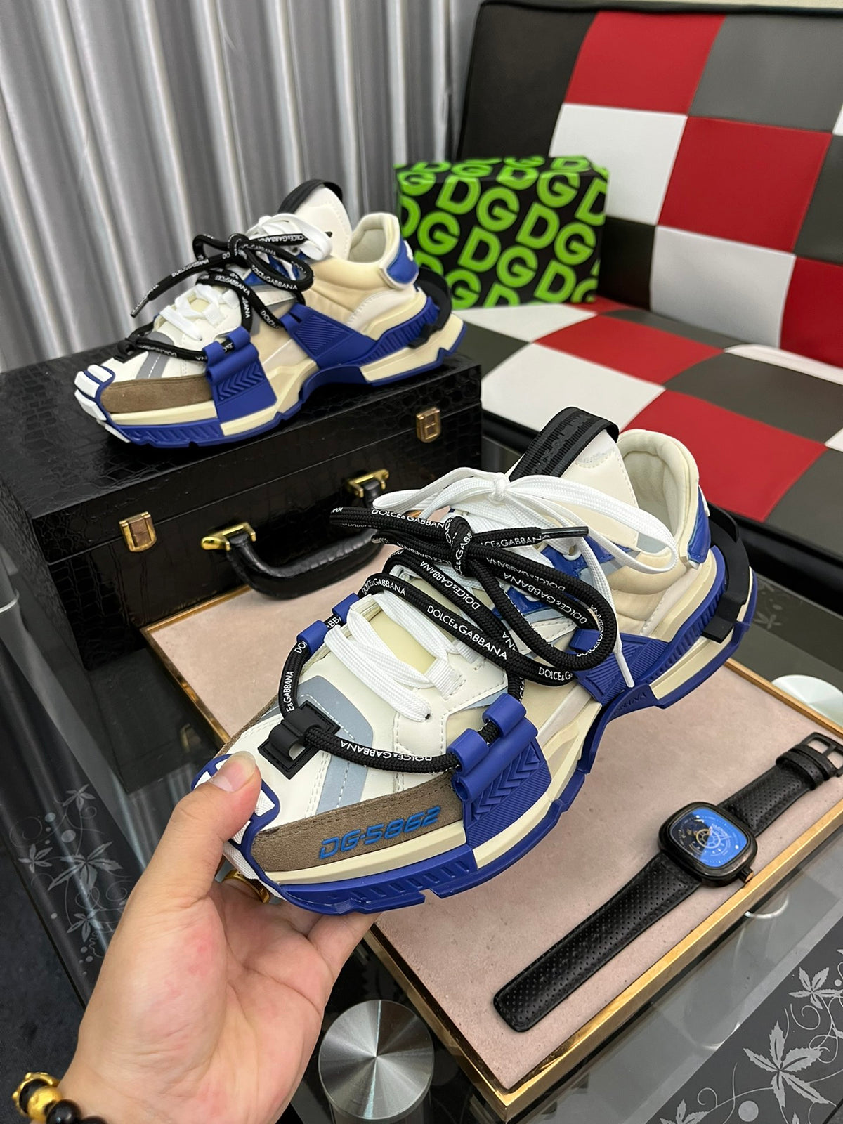 Dolce & Gabbana DG Chunky Dad Sneakers with TPU Sole