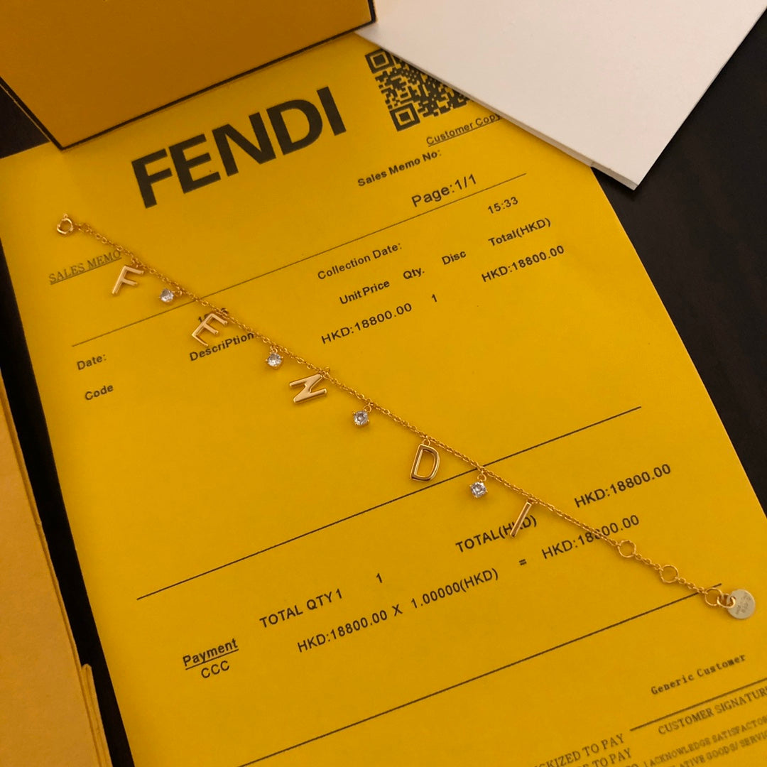 gold 18k gold plate letter Bracelet for women - alternate angle view 3