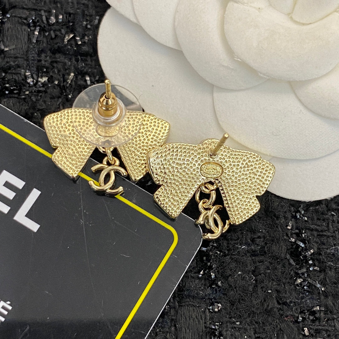 black butterfly Stud Earrings for women - alternate angle view 9