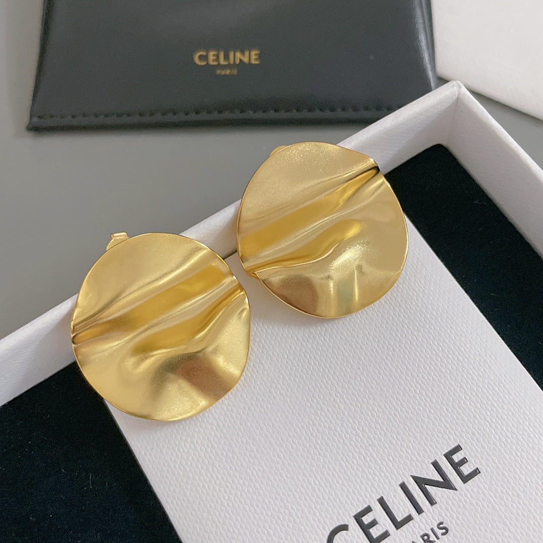 gold vintage Stud Earrings for women - alternate angle view 7