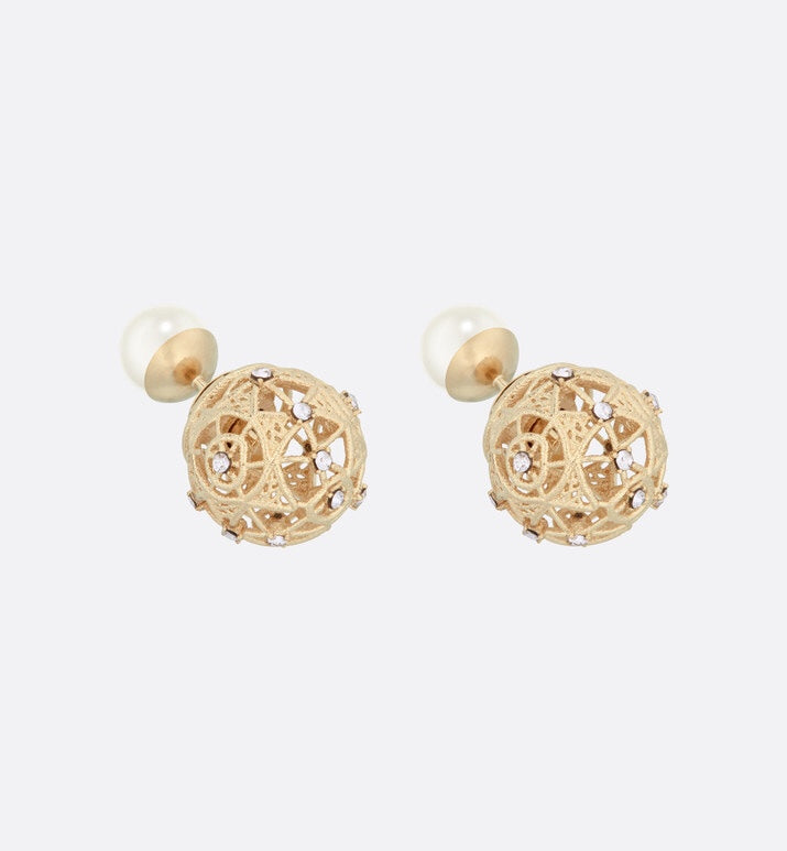 pearl letter Drop Earrings for women - alternate angle view 5