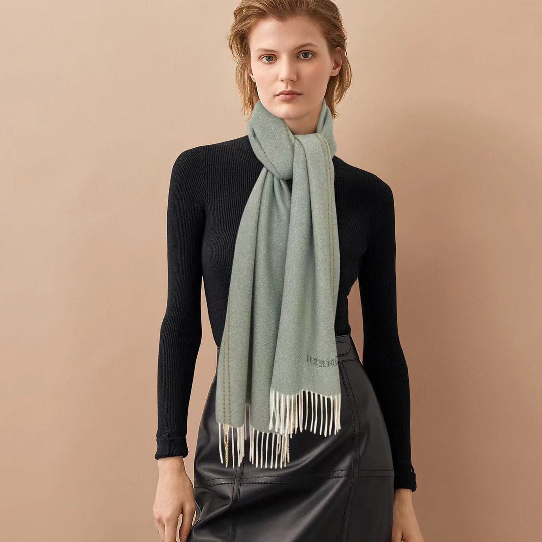 velvet elegant Scarf for women - product detail view