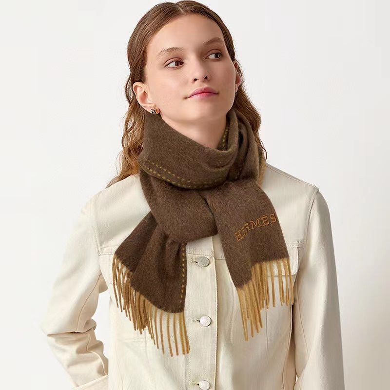 velvet elegant Scarf for women - product detail view