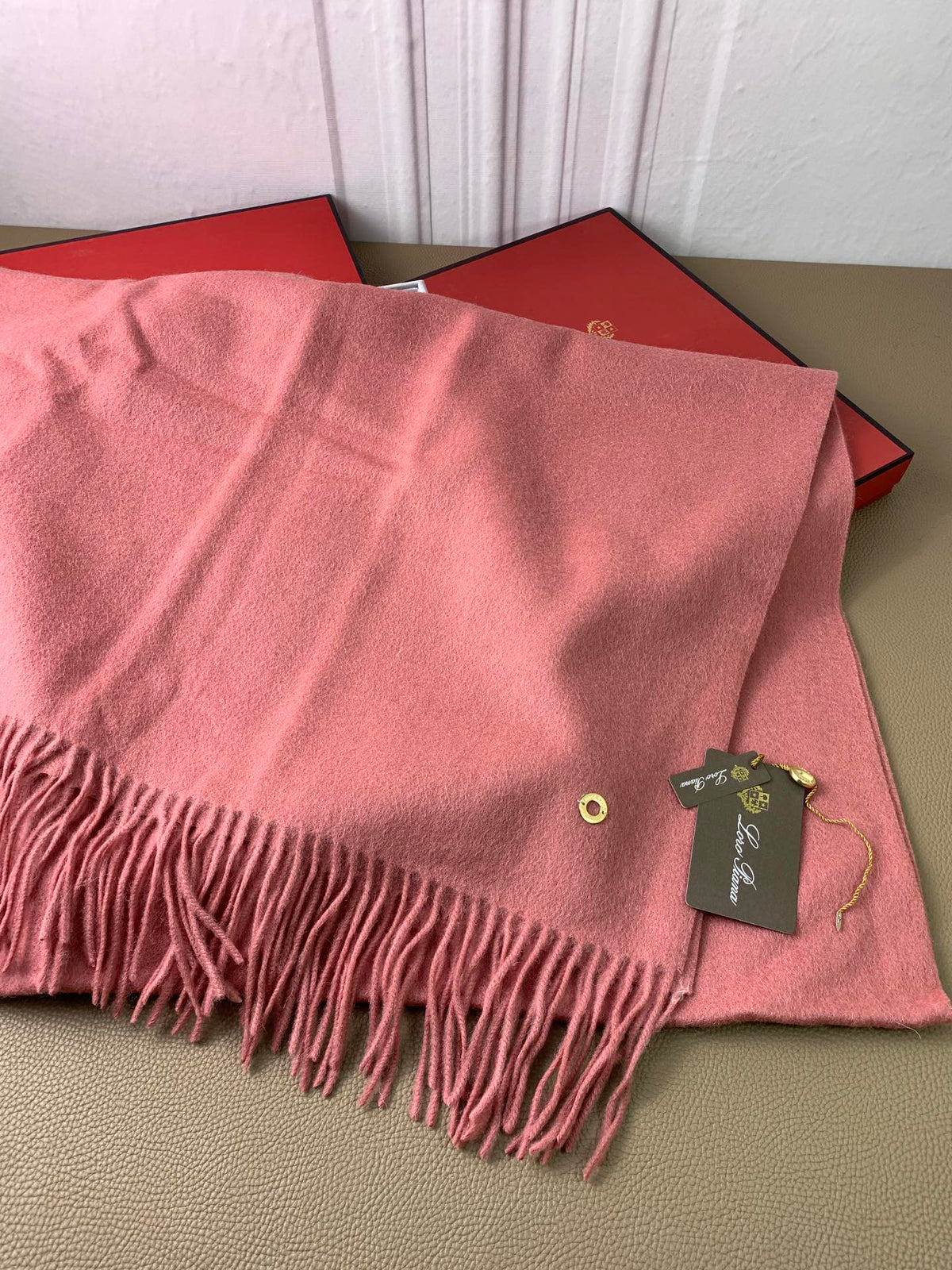 pink velvet tassel Shawl for women - alternate angle view 4