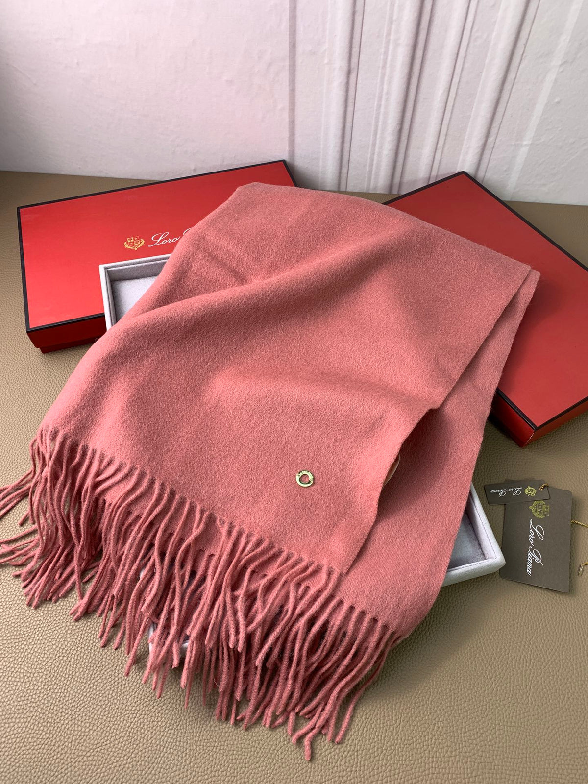 pink velvet tassel Shawl for women - alternate angle view 5