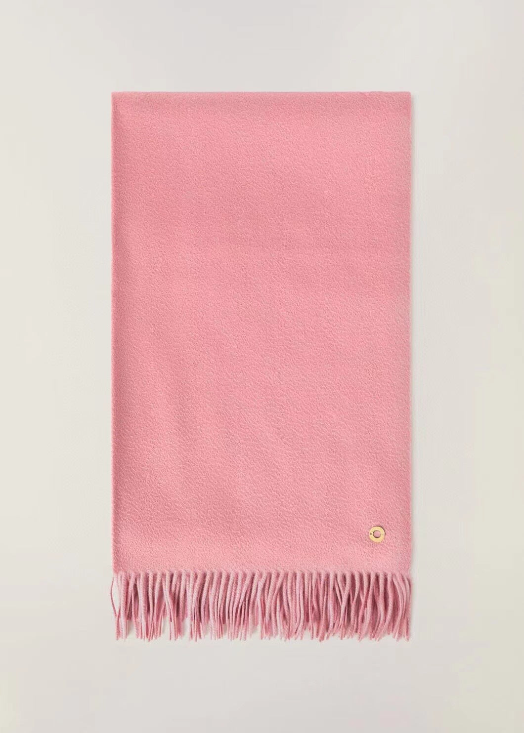 pink velvet tassel Shawl for women - product detail view