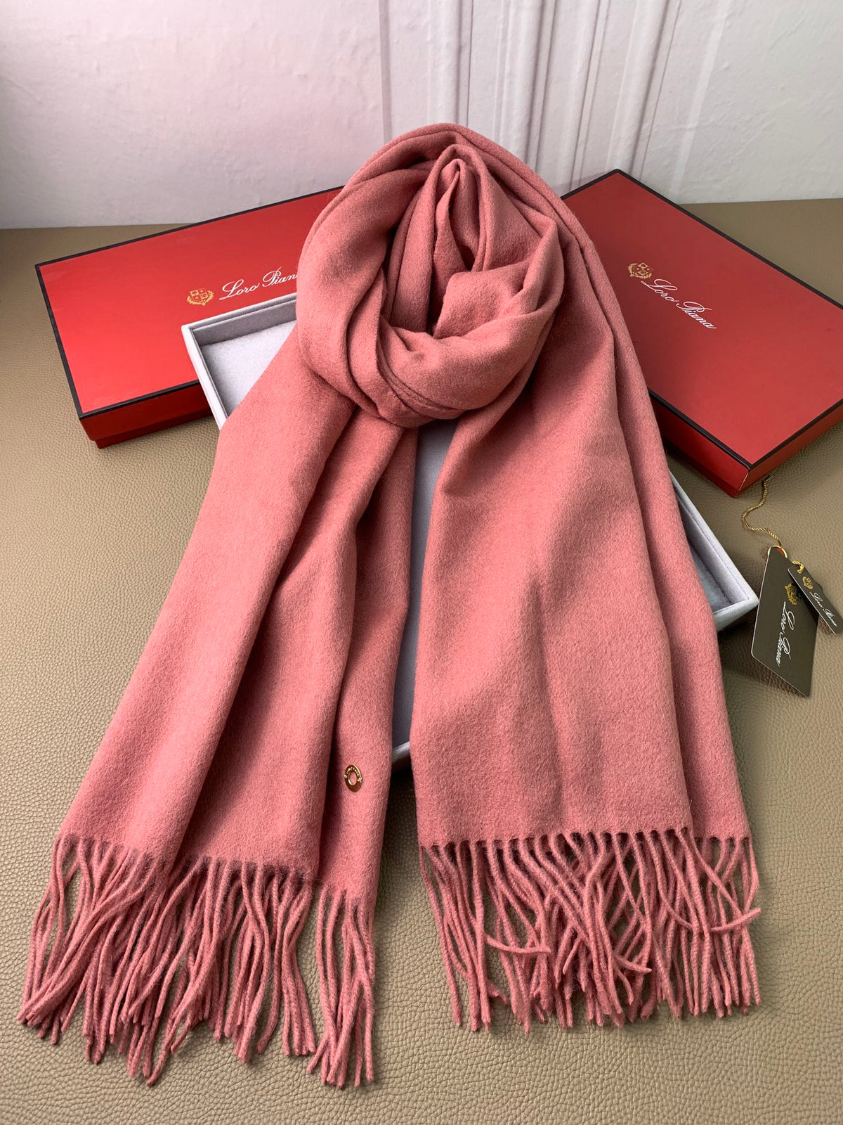 pink velvet tassel Shawl for women - alternate angle view 8