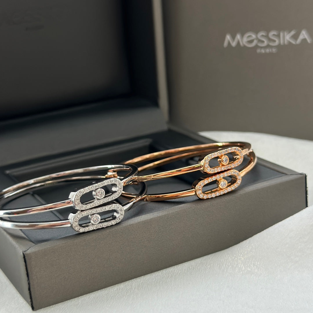 rose gold crystal rose Hook Earrings for women - alternate angle view 7