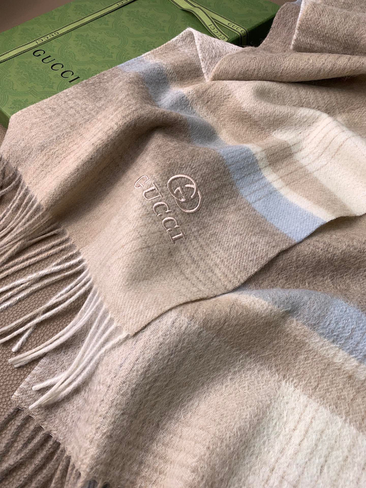 velvet minimalist Scarf for men - alternate angle view 6