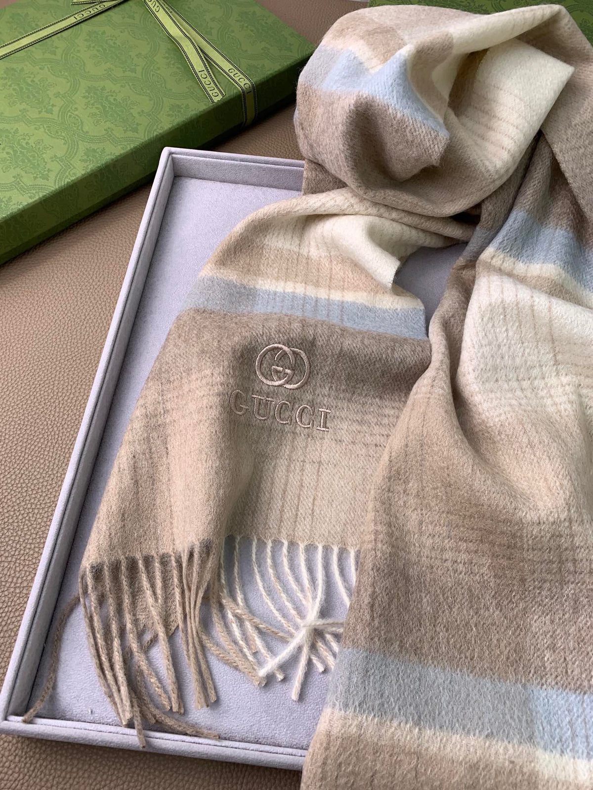 velvet minimalist Scarf for men - alternate angle view 8