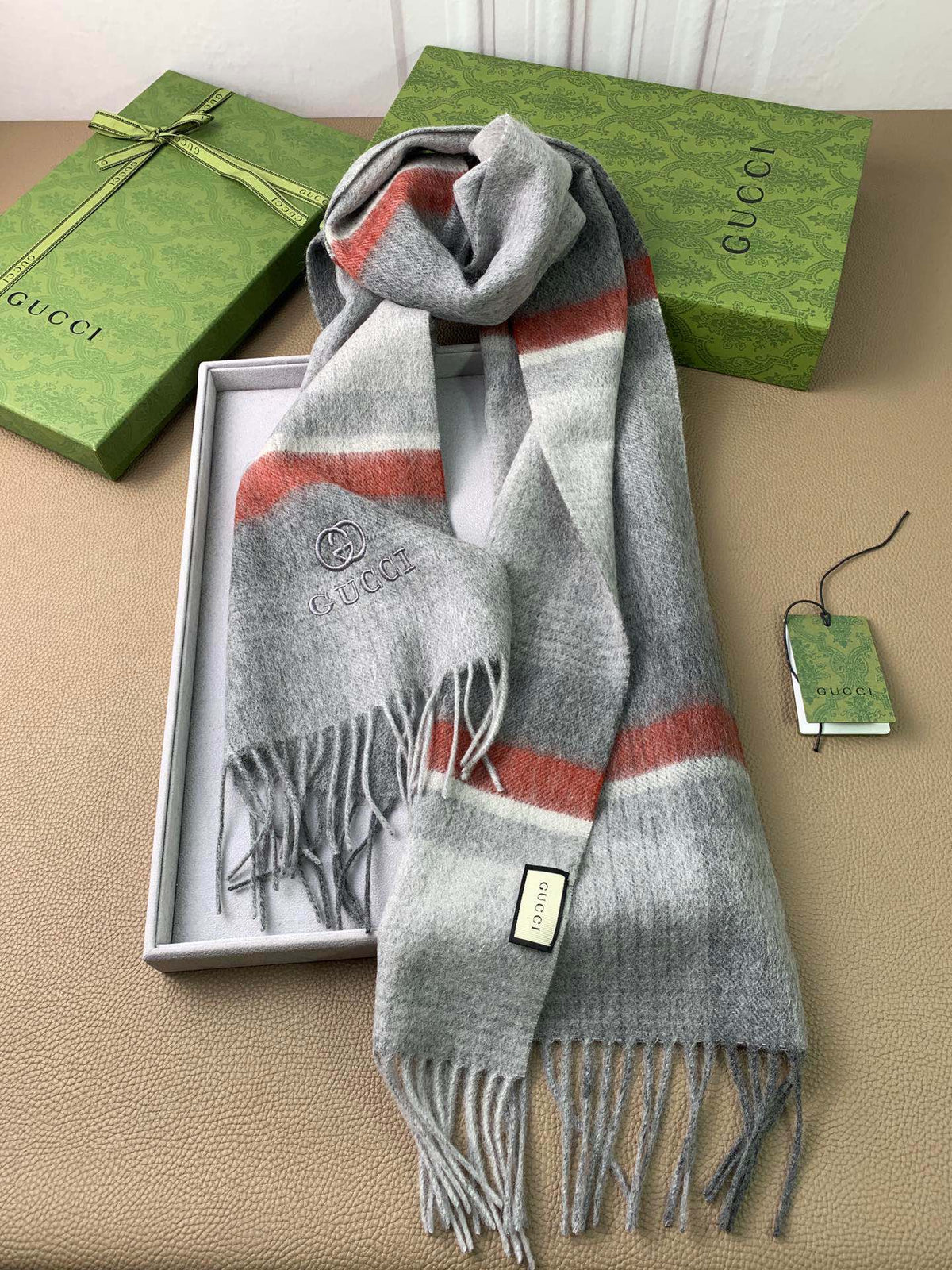 velvet minimalist Scarf for men - alternate angle view 5
