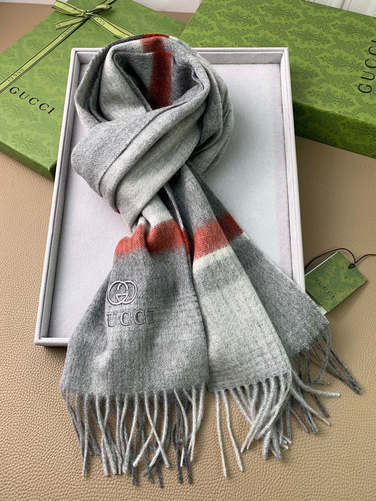 velvet minimalist Scarf for men - alternate angle view 8