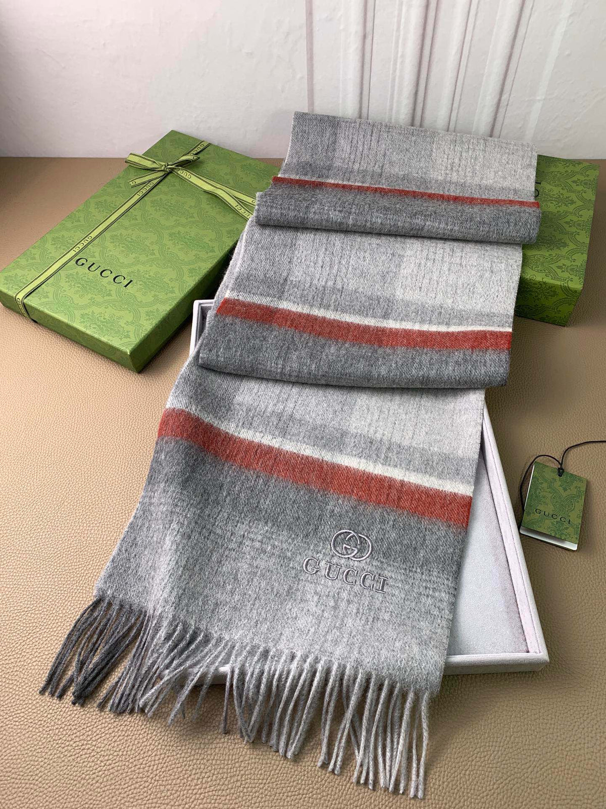 velvet minimalist Scarf for men - alternate angle view 4