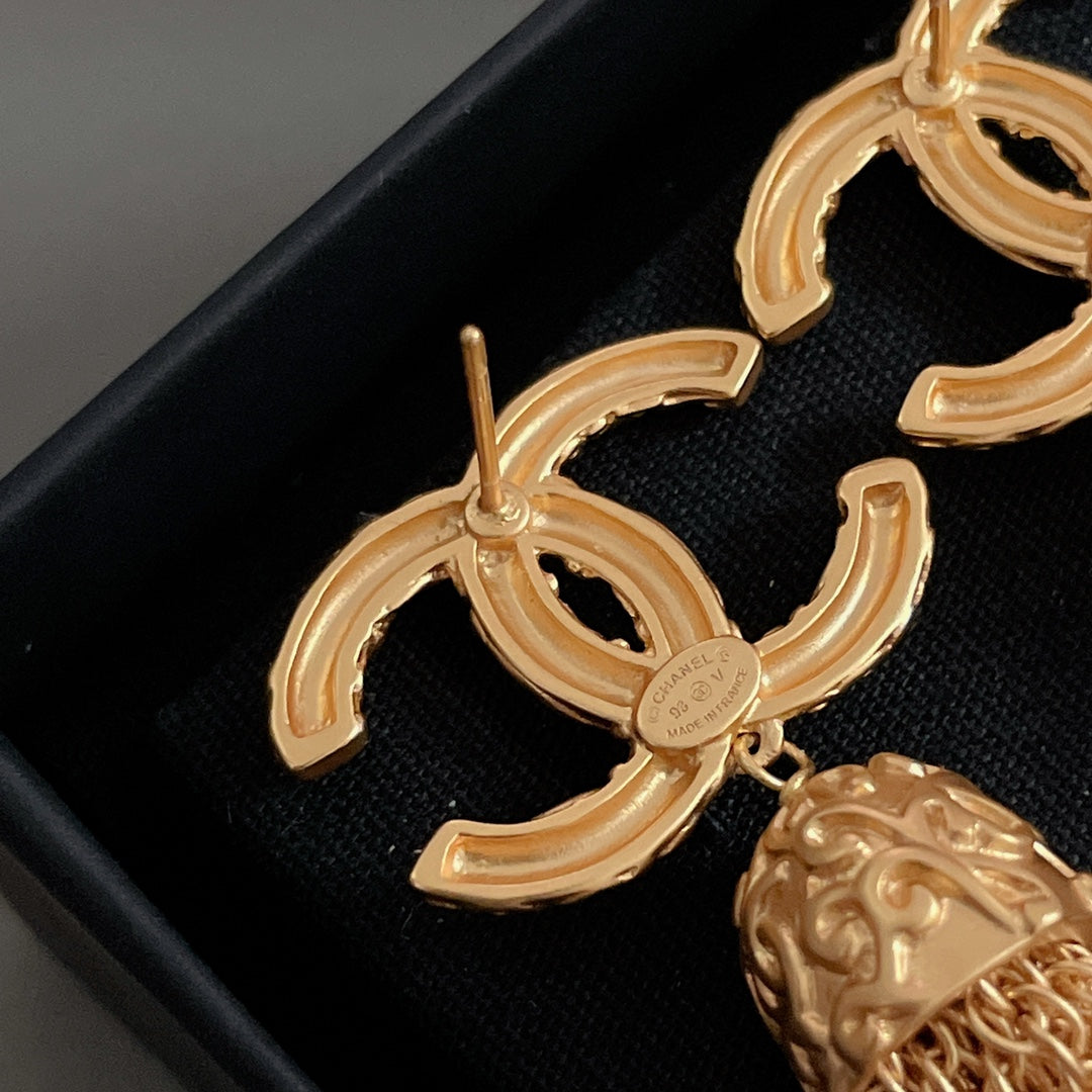 tassel Stud Earrings for women - alternate angle view 6