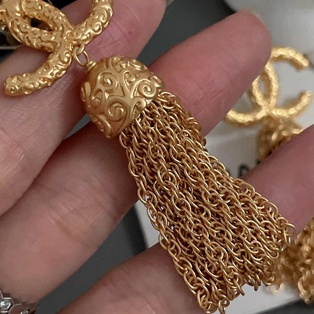 tassel Stud Earrings for women - alternate angle view 9