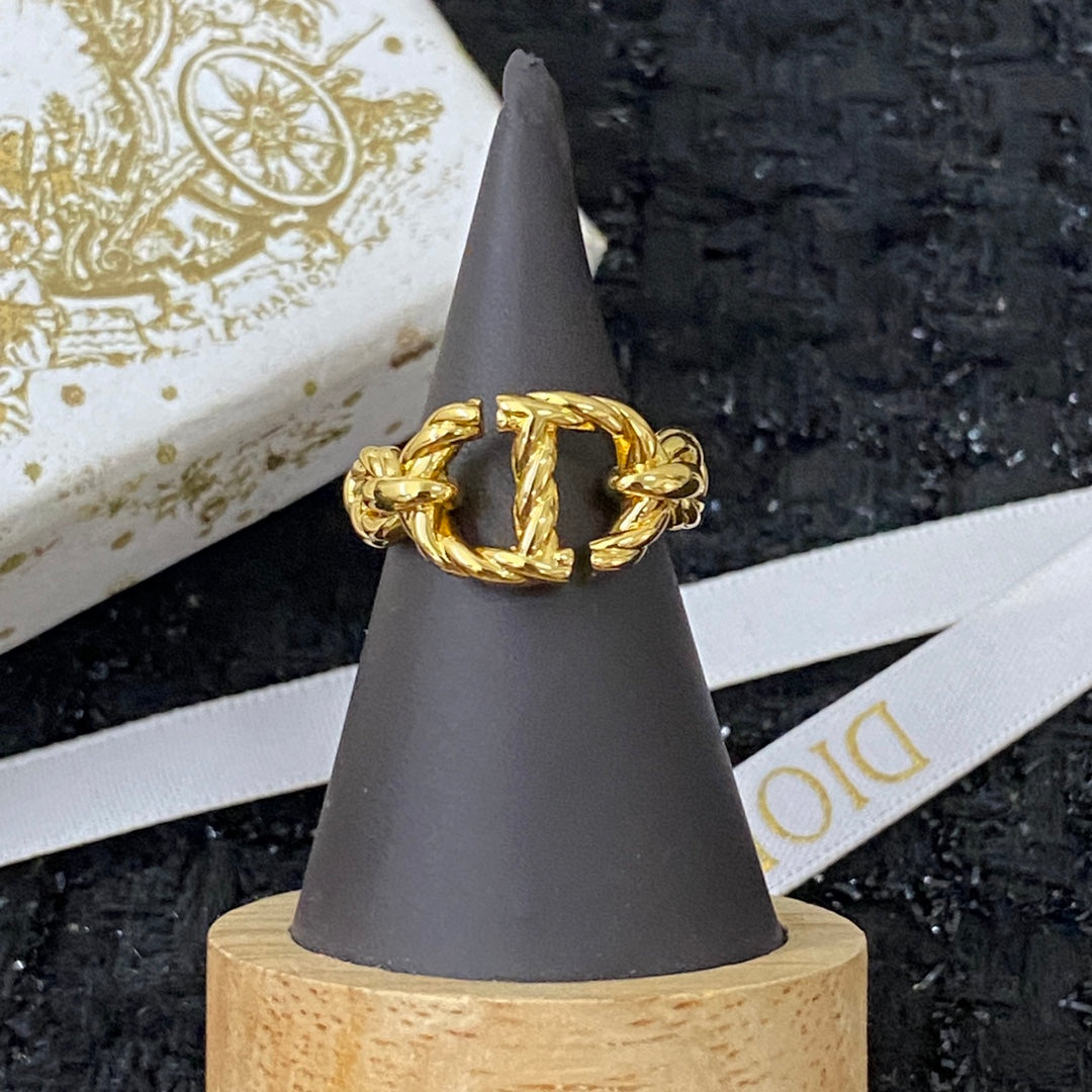 white linen floral Ring for women - alternate angle view 8
