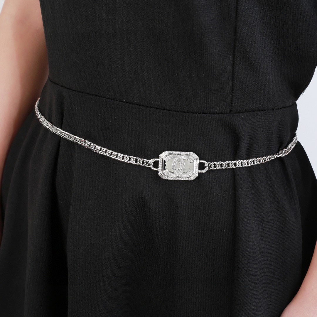white Waist Chain for women - product detail view