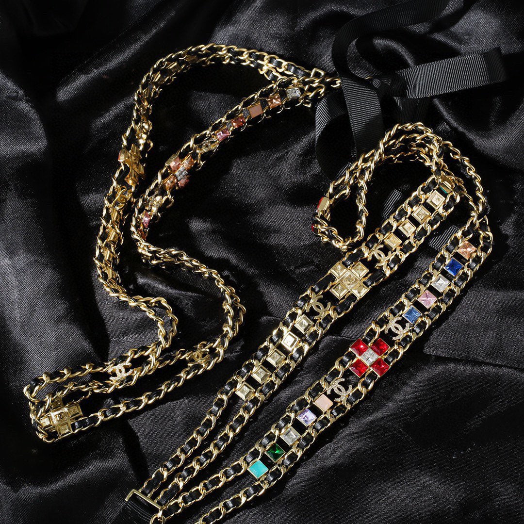 genuine leather stylish Waist Chain for women - product detail view