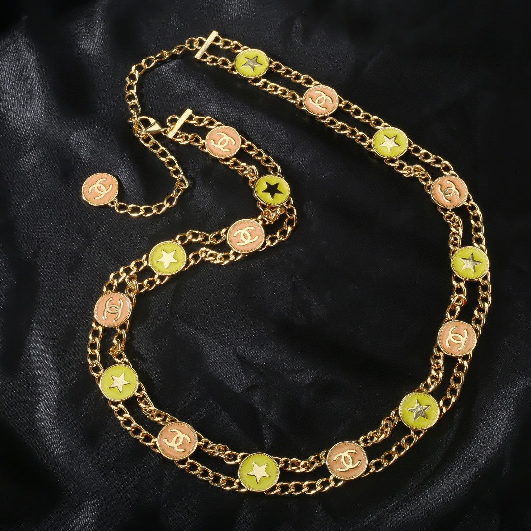 gold luxury Waist Chain for women - alternate angle view 2