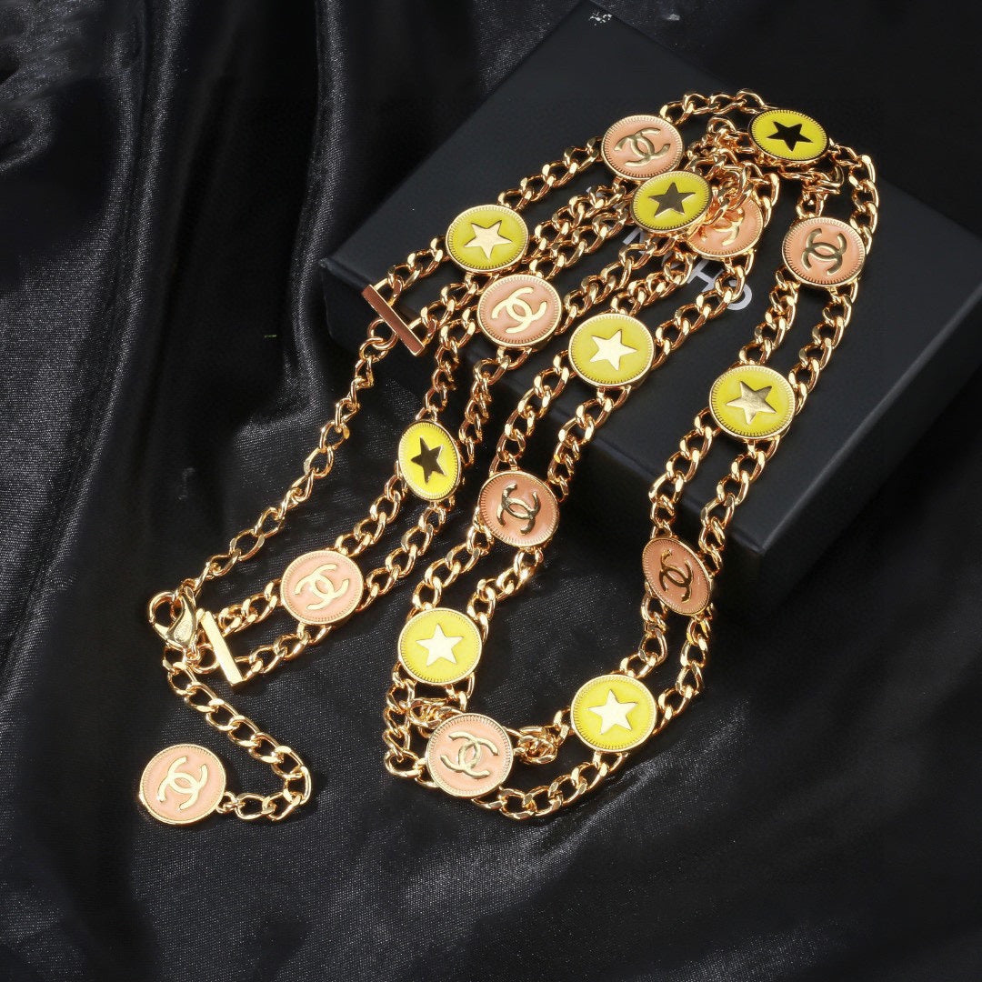 gold luxury Waist Chain for women - alternate angle view 4
