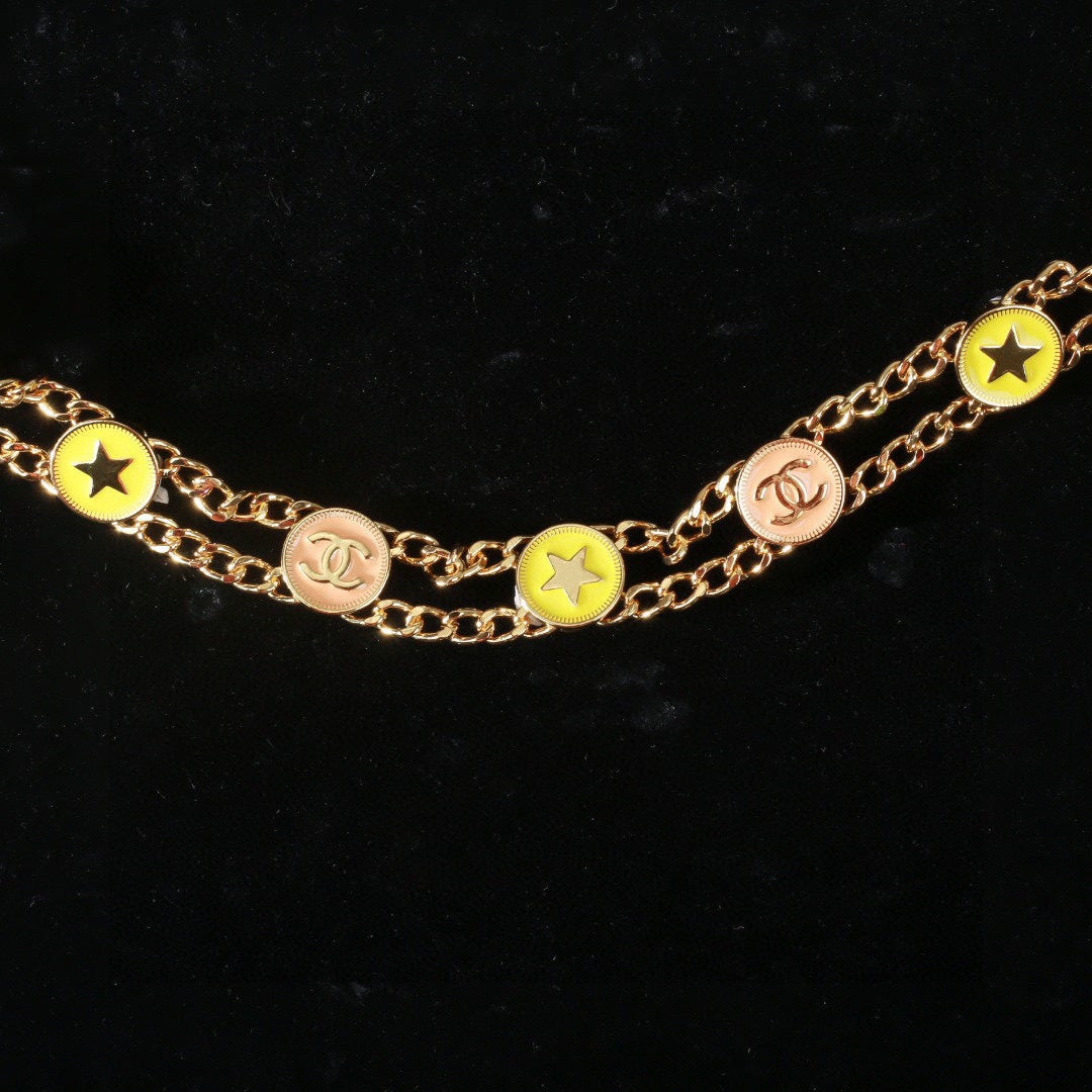 gold luxury Waist Chain for women - alternate angle view 3