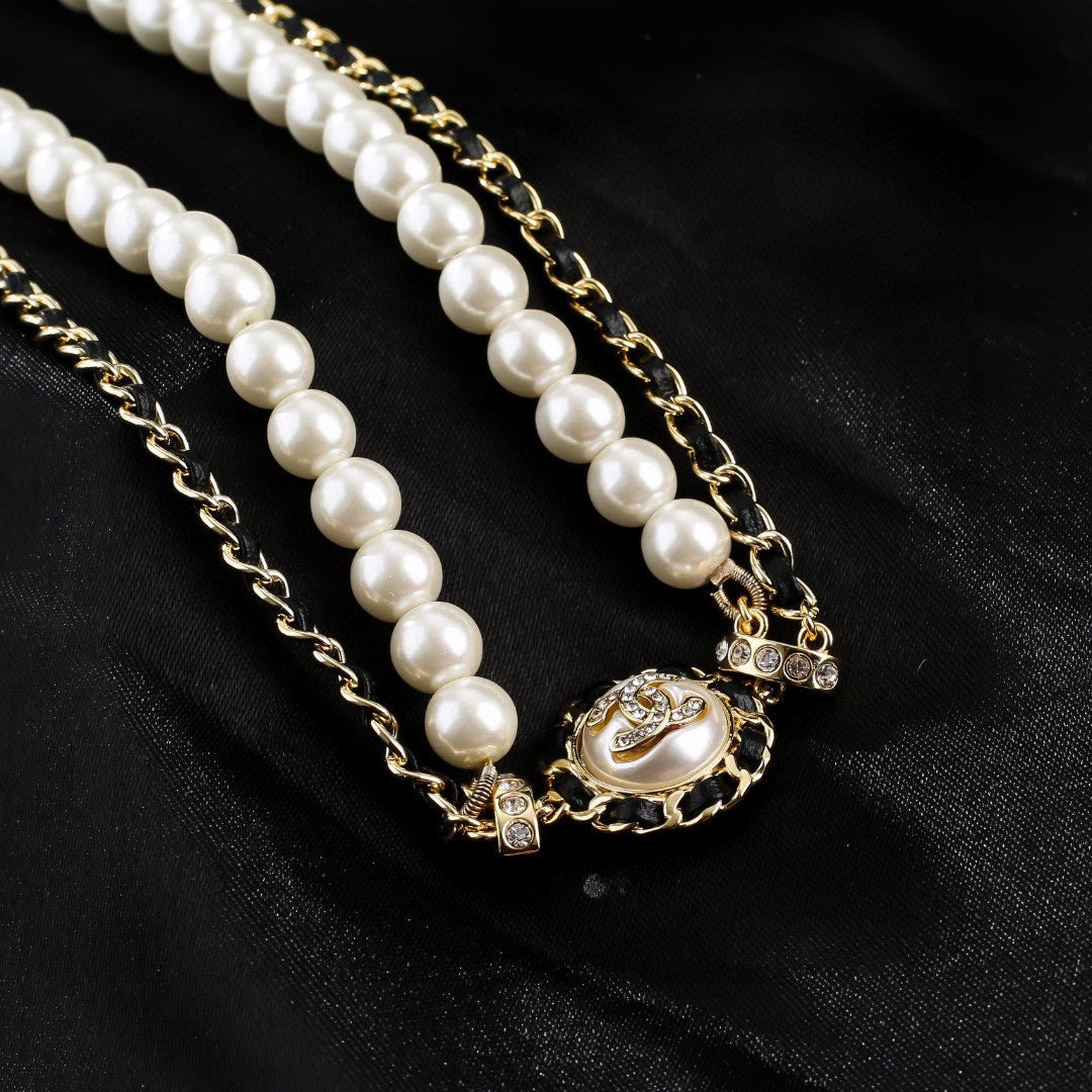 yellow brass pearl Waist Chain for women - alternate angle view 6