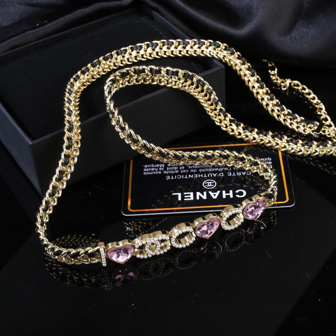genuine leather stylish Waist Chain for women - alternate angle view 5